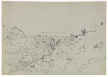 View near Lentini, Sicily, 1842